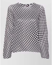 Comme des Garçons - Geometric Star Print Long Sleeve Top - Lyst