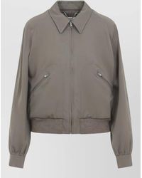 Maison Margiela - Wool Zip-Up Bomber Jacket - Lyst