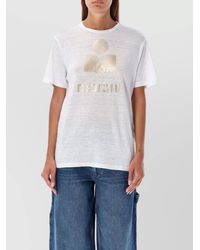 Isabel Marant - Relaxed Fit Lightweight Round Neck Top - Lyst