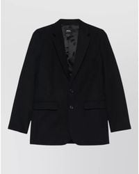 A.P.C. - Wool Blend Single Breasted Tailored Blazer - Lyst