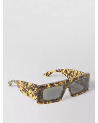 Alaïa - Rectangular Mask Sunglasses Tortoiseshell Pattern Frame - Lyst