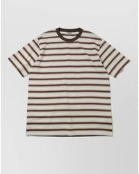 AURALEE - Cotton T Shirt Round Neck Short Sleeves - Lyst