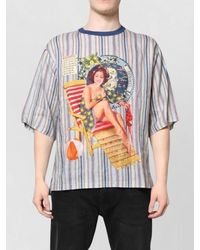 Dolce & Gabbana - Striped Linen Relaxed-Fit Short-Sleeve T-Shirt - Lyst