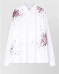 Dries Van Noten - Casia Cotton Shirt Printed Detail - Lyst