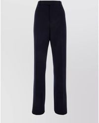Bottega Veneta - Wool Regular-Fit Wide-Leg Trousers - Lyst