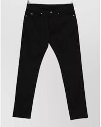 Emporio Armani - Slim Cotton Denim Jeans Five Pocket Belt Loops - Lyst