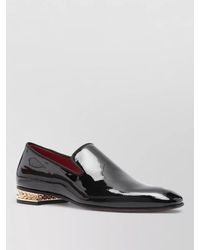 Christian Louboutin - Dandy Rocks Patent Leather Square Toe Loafers - Lyst