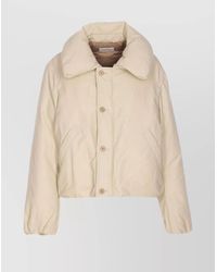 Lemaire - Short Puffer Jacket Large Collar - Lyst