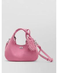 Ganni - Hobo Mini Polyester Shoulder Bag - Lyst