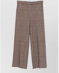 Circolo 1901 - Checked Wide-Leg Trousers - Lyst