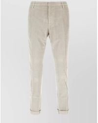 Dondup - Trousers With Back Pockets And Rolled Cuffs - Lyst