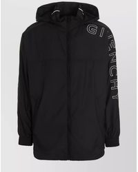 Givenchy - Hooded Jacket With Elasticated Cuffs And Side Pockets - Lyst