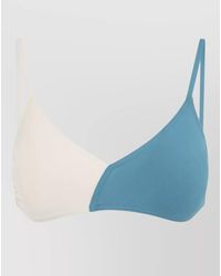 Eres - Two-Tone Triangle V-Neck Bikini Top - Lyst