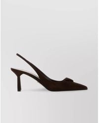 Prada - Suede Pointed Toe Stiletto Heel Pumps - Lyst