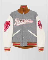 ICECREAM - Wool Blend Bomber Jacket Logo Back - Lyst