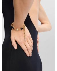 Saint Laurent - Enamel And Resin Cabochon Chain Bracelet - Lyst