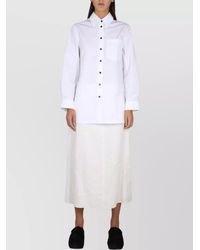 Jil Sander - Linen A-Line Skirt - Lyst