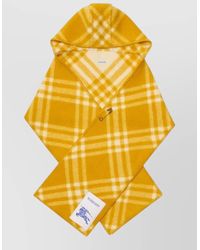 Burberry - Hooded Scarf Seasonal Check Pattern - Lyst