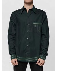 Dolce & Gabbana - Cotton Logo Long-Sleeve Casual Shirt - Lyst