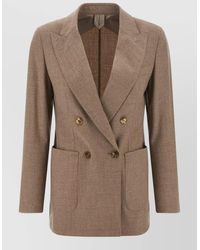 Max Mara - Harald Blazer Double Breasted Notch Lapels - Lyst
