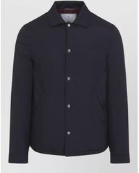 Brunello Cucinelli - Water Resistant Technical Shirt Collar Jacket - Lyst
