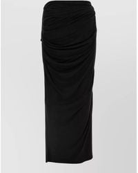 Entire studios - High Waist Drape Detail Maxi Skirt - Lyst