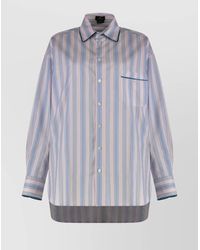 Etro - Striped Cotton Shirt - Lyst