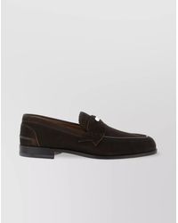 Christian Louboutin - Strap Loafers With Round Toe And Suede Finish - Lyst
