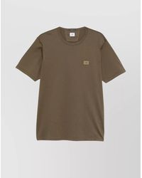 C.P. Company - Crew Neck Patch Cotton T-Shirt - Lyst