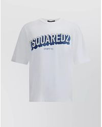 DSquared² - Cotton Relaxed Fit Logo Print T-Shirt - Lyst