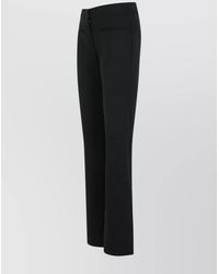 Courreges - Wool Blend Trousers With Belt Loops And Pockets - Lyst