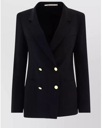 Tagliatore - Blazer Double-Breasted Front Pockets Long Sleeves - Lyst