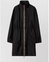 Burberry - Drawstring Waist High Collar Parka - Lyst