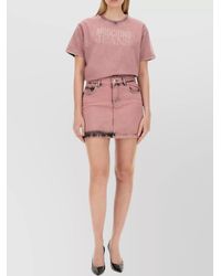 Moschino - Cotton Mini Skirt - Lyst