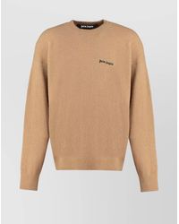 Palm Angels - Cashmere Merino Wool Ribbed Crew-Neck Sweater - Lyst