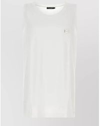 Dolce & Gabbana - Cotton Oversized Tank Top - Lyst