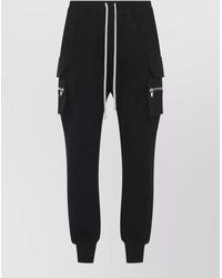 Rick Owens - Wool Cotton Tapered Cargo Pants - Lyst