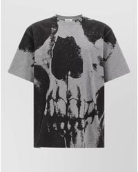 McQueen - Skull Motif Crew Neck Graphic T Shirt - Lyst