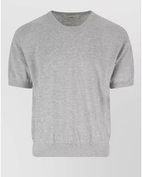 DUNST - Short Sleeve Crew Neck Knitwear Top - Lyst