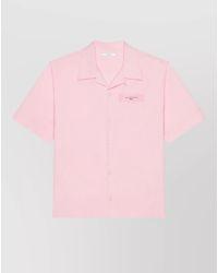 Givenchy - Cotton Printed Short-Sleeve Shirt - Lyst