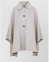 Max Mara - Jago Logo Long Cape - Lyst