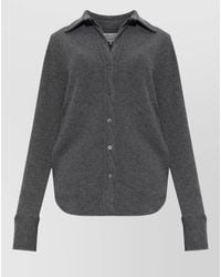Maison Margiela - Wool Long-Sleeve Shirt - Lyst
