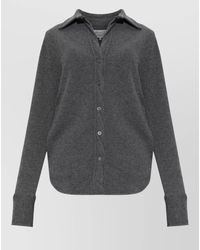 Maison Margiela - Wool Long-Sleeve Shirt - Lyst