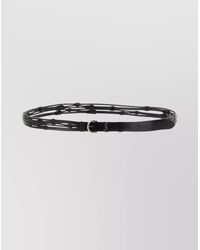 Saint Laurent - Calfskin Leather Belt - Lyst