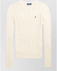 Polo Ralph Lauren - Wool Cashmere Cable Knit Slim Fit Sweater - Lyst