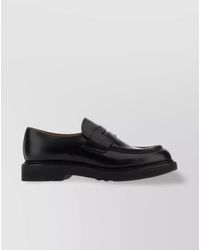 Church's - Classic Penny Loafer With Rounded Toe And Stacked Heel - Lyst