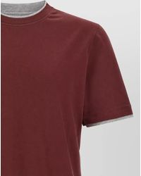 Brunello Cucinelli - Cotton Regular-Fit Short-Sleeve T-Shirt - Lyst