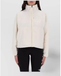 The North Face - Fleece Jacket With High Collar And Pocket - Lyst