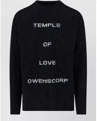 Rick Owens - Crew Neck Sweater Long Sleeves Text Detail - Lyst