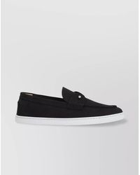 Christian Louboutin - Loafers With Contrast Sole And Stitching Accents - Lyst